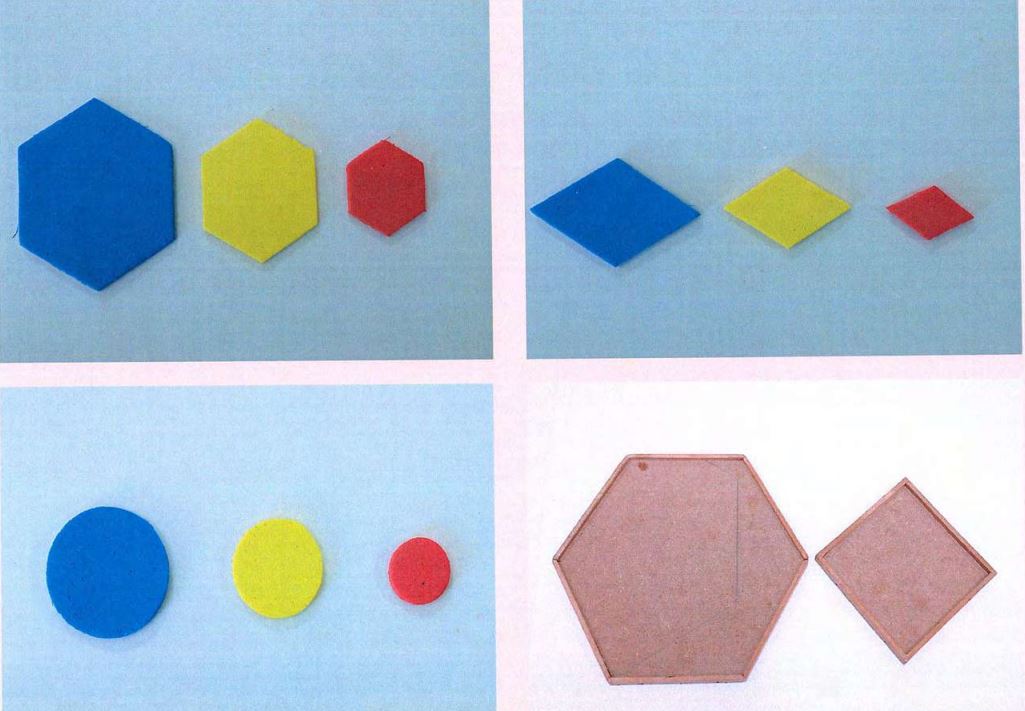 TILES OF FIVE TYPES AND TRAYS OF TWO TYPES