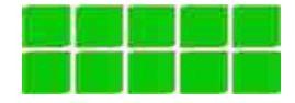 Green plastic
beads/cubes