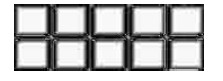 White plastic
beads/cubes